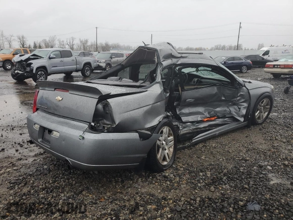 2006 Chevrolet Monte Carlo LTZ with VIN 2G1WN161569243523, listed as a Copart auction lot 43474385 with Not provided miles and Salvage title. Bid and sale history available at DreamBid. Image 3.