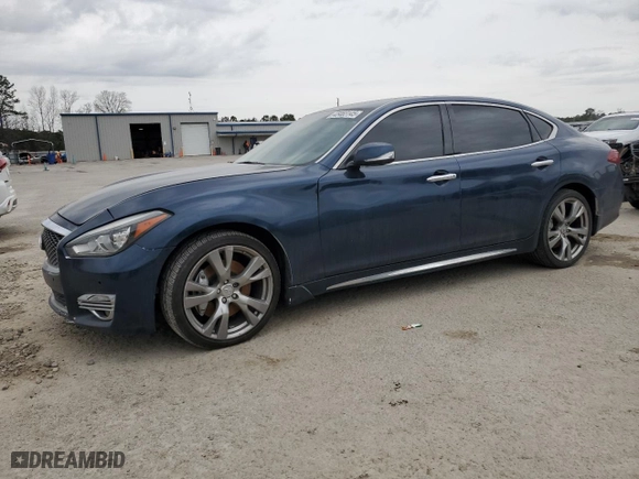 2015 Infiniti Q70L with VIN JN1BY1PP1FM602131, listed as a Copart auction lot 45463145 with 130,320 mi miles and Salvage Title. Bid and sale history available at carsss.com. Image 1.