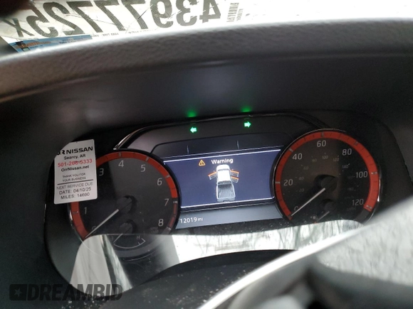 2024 Nissan Frontier Pro-4X with VIN 1N6ED1EK5RN627574, listed as a Copart auction lot 43977725 with 12,019 mi miles and Salvage title. Bid and sale history available at DreamBid. Image 9.