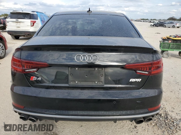 2019 Audi S4 Premium Plus with VIN WAUB4AF40KA034611, listed as a Copart auction lot 75869594 with 57,580 mi miles and Clean Title. Bid and sale history available at carsss.com. Image 6.