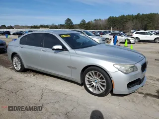 2014 BMW 7 Series ALPINA B7 with VIN WBAYE8C54ED135263, listed as a Copart auction lot 46452435 with 138,731 mi miles and Salvage title. Bid and sale history available at DreamBid. Image 4.