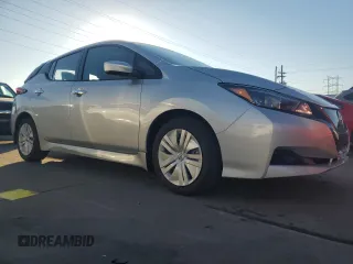 2025 Nissan LEAF S with VIN 1N4AZ1BV0SC560195, listed as a Copart auction lot 73803714 with 1,728 mi miles and Salvage Title. Bid and sale history available at carsss.com. Image 4.