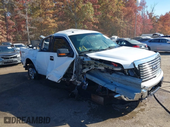 2012 Ford F-150 XL with VIN 1FTFW1ET0CFC17860, listed as a IAAI auction lot 40656242 with 37,632 mi miles. Bid and sale history available at carsss.com. Image 1.