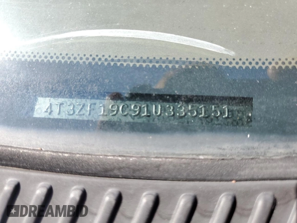2001 Toyota Sienna CE with VIN 4T3ZF19C91U335151, listed as a Copart auction lot 50095275 with 194,095 mi miles and Salvage Title. Bid and sale history available at carsss.com. Image 13.