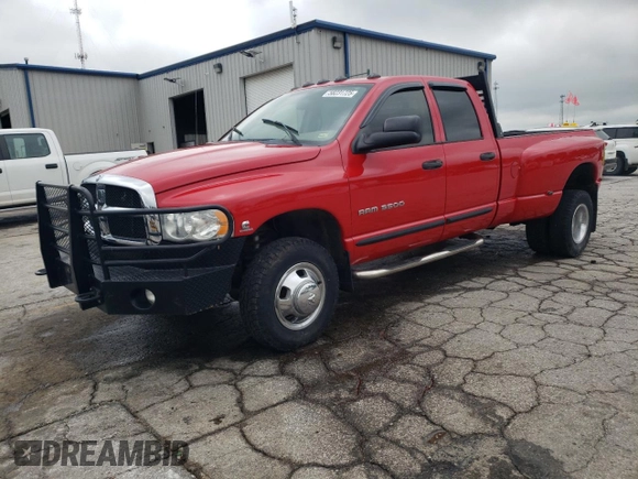 2005 Dodge 3500 SLT z VIN 3D7MS48C85G769856, wystawiony jako Copart lot #58231725 z przebiegiem 196 517 mil mil oraz Szkoda całkowita • Salvage title. Historia ofert i sprzedaży dostępna na DreamBid. Obrazek 1.
