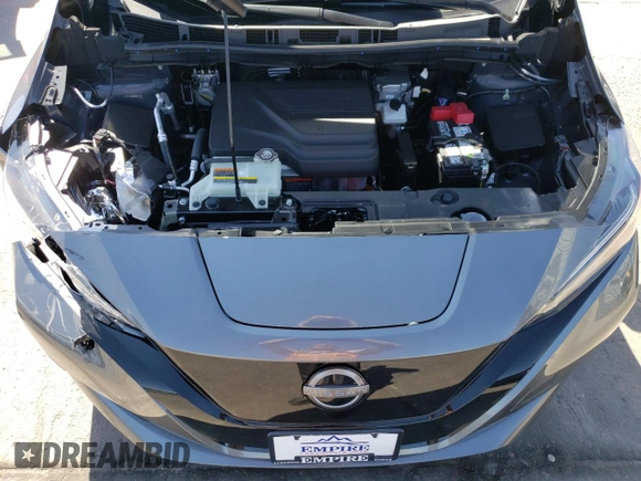 2025 Nissan LEAF S with VIN 1N4AZ1BVXSC558258, listed as a Copart auction lot 74241364 with 939 mi miles and Salvage Title. Bid and sale history available at carsss.com. Image 11.