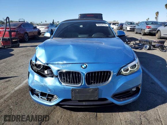 2018 BMW 2 Series 230i with VIN WBA2M7C5XJVA97368, listed as a Copart auction lot 88564715 with 30,298 mi miles and Salvage Title. Bid and sale history available at carsss.com. Image 5.