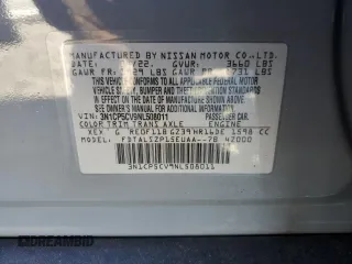 2022 Nissan Kicks SV with VIN 3N1CP5CV9NL508011, listed as a Copart auction lot 49447555 with 51,412 mi miles and Salvage Title. Bid and sale history available at carsss.com. Image 15.
