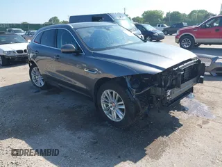 2018 Jaguar F-Pace 20d Prestige with VIN SADCK2FN6JA254527, listed as a IAAI auction lot 42725525 with 155,864 mi miles and . Bid and sale history available at DreamBid. Image 1.