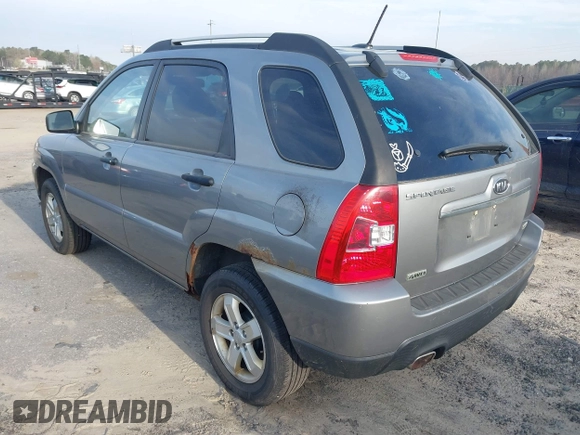 2010 Kia Sportage LX with VIN KNDKGCA36A7710107, listed as a IAAI auction lot 41846066 with 144,662 mi miles and . Bid and sale history available at carsss.com. Image 3.