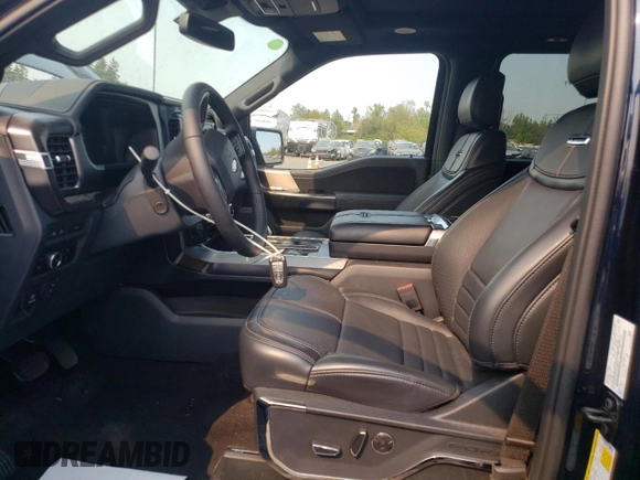 2024 Ford F-150 with VIN 1FTFW7LDXRFA74262, listed as a Copart auction lot 69665714 with 4,714 mi miles and Salvage title. Bid and sale history available at DreamBid. Image 7.