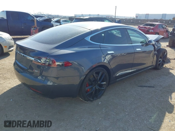 2018 Tesla Model S 75D with VIN 5YJSA1E49JF294699, listed as a IAAI auction lot 41567770 with 34,644 mi miles and . Bid and sale history available at DreamBid. Image 4.