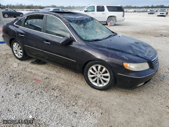 2007 Hyundai Azera SE with VIN KMHFC46F87A188870, listed as a Copart auction lot 76523004 with 0 mi miles and Non Repairable. Bid and sale history available at carsss.com. Image 4.
