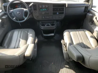 2019 GMC Savana Cargo Van with VIN 1GTW7AFP0K1301879, listed as a Copart auction lot 42157385 with 65,831 mi miles and Salvage Title. Bid and sale history available at carsss.com. Image 8.