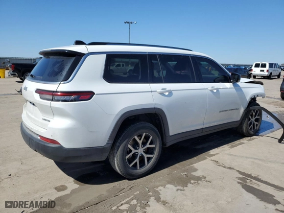 2023 Jeep Grand Cherokee L Limited with VIN 1C4RJKBG5P8751892, listed as a Copart auction lot 48055305 with 49,979 mi miles and Salvage Title. Bid and sale history available at carsss.com. Image 3.