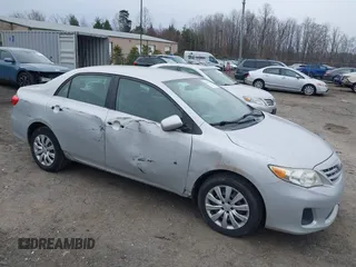 2013 Toyota Corolla L with VIN 2T1BU4EE1DC983663, listed as a IAAI auction lot 41541044 with 131,957 mi miles. Bid and sale history available at carsss.com. Image 1.