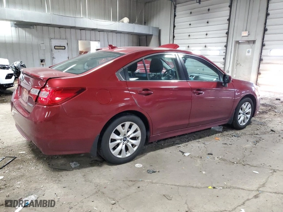 2016 Subaru Legacy 2.5i Premium with VIN 4S3BNBE66G3015632, listed as a Copart auction lot 52251175 with 62,709 mi miles and Non Repairable. Bid and sale history available at carsss.com. Image 3.