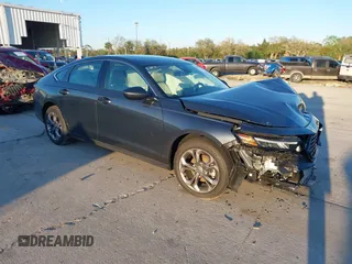 2024 Honda Accord EX с VIN 1HGCY1F37RA077227, выставлен на аукционе IAAI как лот 41663748 с пробегом 2 884 миль миль и . История ставок и продаж доступна на DreamBid. Изображение 1.