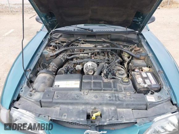 1996 Ford Mustang GT with VIN 1FALP45X7TF129303, listed as a IAAI auction lot 41698238 with 130,181 mi miles. Bid and sale history available at carsss.com. Image 10.