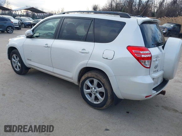 2012 Toyota RAV4 Limited with VIN 2T3DK4DV7CW073875, listed as a IAAI auction lot 41620345 with 185,640 mi miles. Bid and sale history available at carsss.com. Image 3.