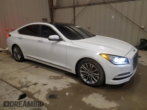 2017 Genesis G80 3.8L with VIN KMHGN4JE8HU203249, listed as a Copart auction lot 51466455 with 72,790 mi miles and Clean Title. Bid and sale history available at DreamBid. Image 4.