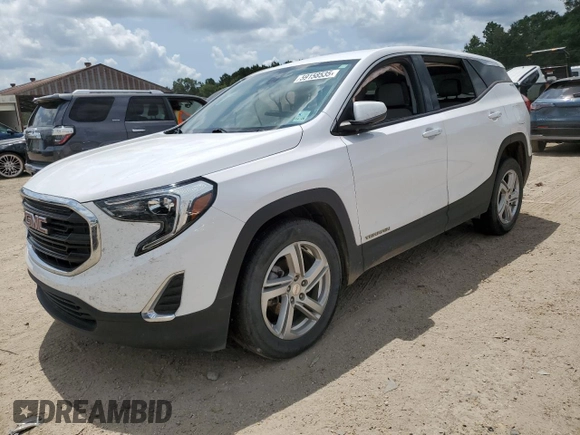 2020 GMC Terrain SLE with VIN 3GKALMEV1LL204468, listed as a Copart auction lot 59158535 with 77,942 mi miles and Salvage title. Bid and sale history available at DreamBid. Image 1.