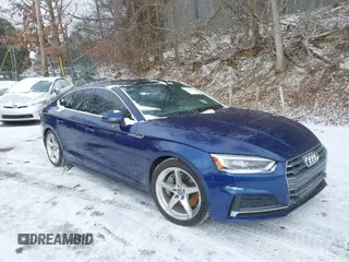 2018 Audi A5 Sportback Premium Plus with VIN WAUENCF52JA126171, listed as a IAAI auction lot 41620900 with 35,415 mi miles. Bid and sale history available at carsss.com. Image 1.