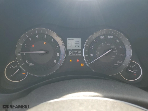 2011 Infiniti M37 with VIN JN1BY1AP9BM322203, listed as a Copart auction lot 73536594 with 253,376 mi miles and Salvage Title. Bid and sale history available at carsss.com. Image 9.