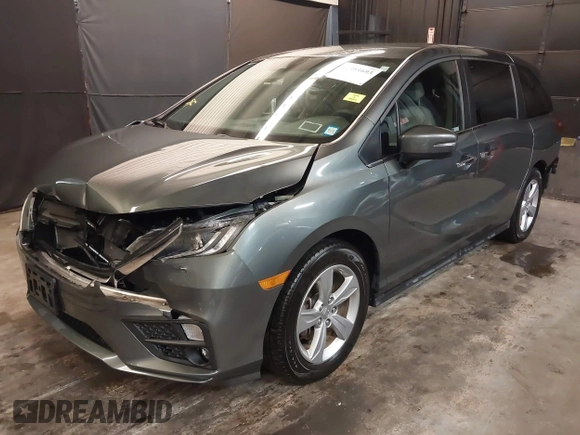 2019 Honda Odyssey EX with VIN 5FNRL6H53KB076088, listed as a IAAI auction lot 42481693 with 47,518 mi miles and . Bid and sale history available at DreamBid. Image 2.