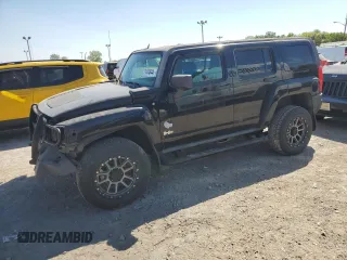 2007 Hummer H3 SUV with VIN 5GTDN13E978156672, listed as a Copart auction lot 71474844 with 191,547 mi miles and Salvage Title. Bid and sale history available at carsss.com. Image 1.