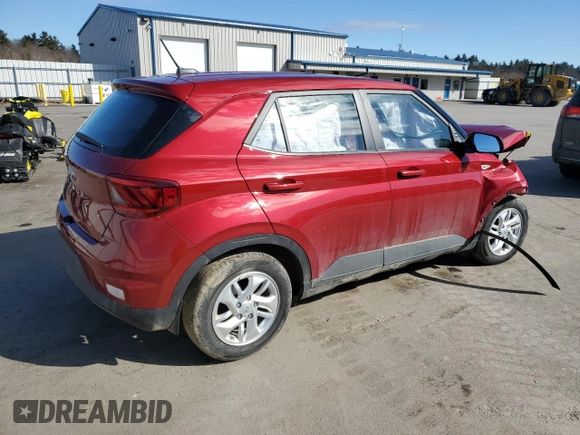 2024 Hyundai Venue SE with VIN KMHRB8A30RU324933, listed as a Copart auction lot 47050945 with Not Provided miles and Salvage Title. Bid and sale history available at DreamBid. Image 3.