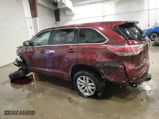 2016 Toyota Highlander LE with VIN 5TDBKRFH6GS289025, listed as a Copart auction lot 41775995 with 154,898 mi miles and Non Repairable. Bid and sale history available at carsss.com. Image 2.