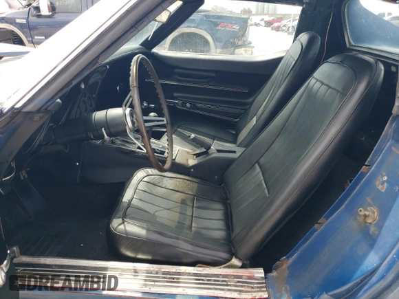 1968 Chevrolet Corvette with VIN 194378S428210, listed as a Copart auction lot 62001465 with 31,987 mi miles and Clean title. Bid and sale history available at DreamBid. Image 7.