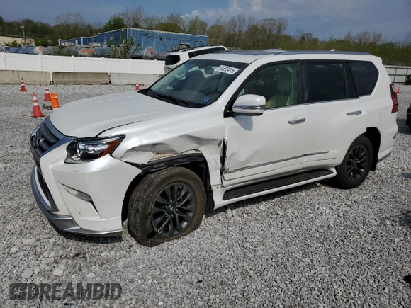 2018 Lexus GX 460 z VIN JTJBM7FXXJ5187016, wystawiony jako Copart lot #55392415 z przebiegiem 77 606 mil mil oraz Szkoda całkowita • Salvage title. Historia ofert i sprzedaży dostępna na DreamBid. Obrazek 1.