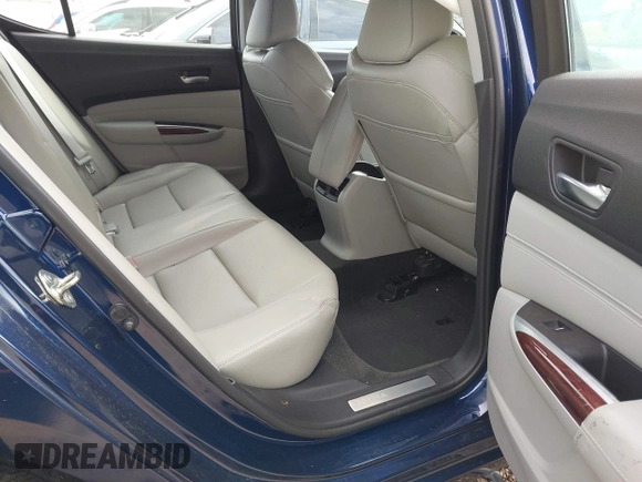 2016 Acura TLX V6 with VIN 19UUB2F35GA000185, listed as a IAAI auction lot 41572532 with 97,431 mi miles. Bid and sale history available at carsss.com. Image 8.