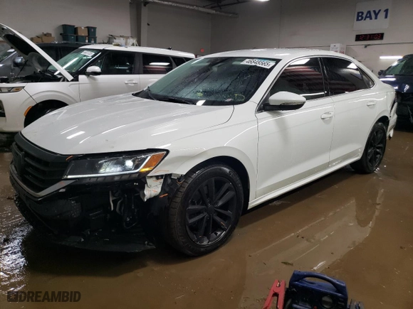 2020 Volkswagen Passat 2.0T SE with VIN 1VWSA7A37LC018406, listed as a Copart auction lot 46848565 with 74,994 mi miles and Salvage Title. Bid and sale history available at carsss.com. Image 1.