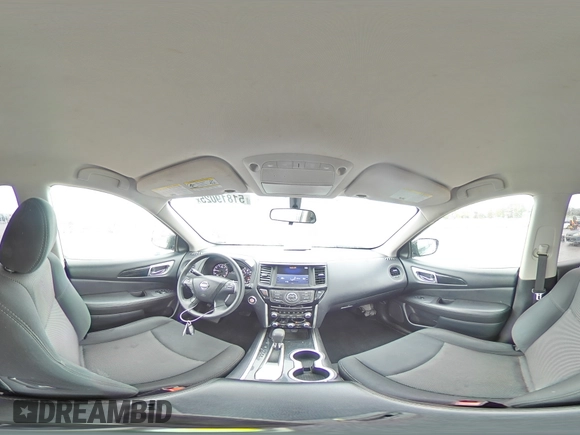 2019 Nissan Pathfinder S with VIN 5N1DR2MN8KC639149, listed as a Copart auction lot 51819025 with 80,056 mi miles and Salvage title. Bid and sale history available at DreamBid. Image 14.