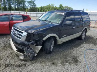 2008 Ford Expedition Eddie Bauer with VIN 1FMFU17568LA47741, listed as a Copart auction lot 58236325 with 223,754 mi miles and Salvage title. Bid and sale history available at DreamBid. Image 1.
