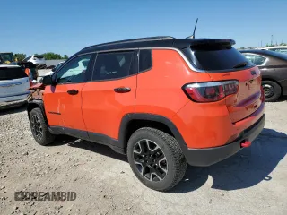 2020 Jeep Compass Trailhawk z VIN 3C4NJDDB2LT108889, wystawiony jako Copart lot #57434325 z przebiegiem 48 297 mil mil oraz Szkoda całkowita • Salvage title. Historia ofert i sprzedaży dostępna na DreamBid. Obrazek 2.