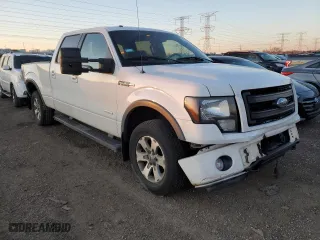 2014 Ford F-150 XL with VIN 1FTFW1ET4EFA01609, listed as a Copart auction lot 81381674 with 186,089 mi miles and Salvage Title. Bid and sale history available at carsss.com. Image 4.