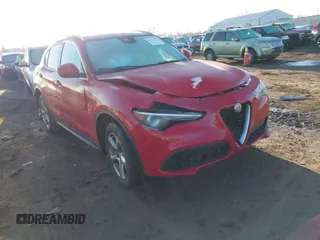 2021 Alfa Romeo Stelvio Sport with VIN ZASPAKAN8M7D03274, listed as a IAAI auction lot 41732709 with 40,202 mi miles. Bid and sale history available at carsss.com. Image 1.