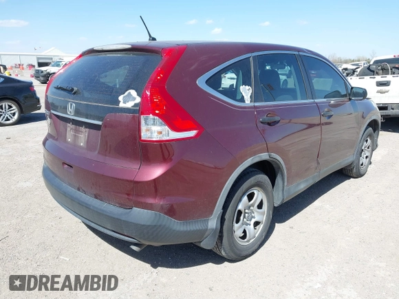 2014 Honda CR-V LX with VIN 5J6RM3H38EL038829, listed as a IAAI auction lot 41845064 with 103,099 mi miles. Bid and sale history available at carsss.com. Image 4.