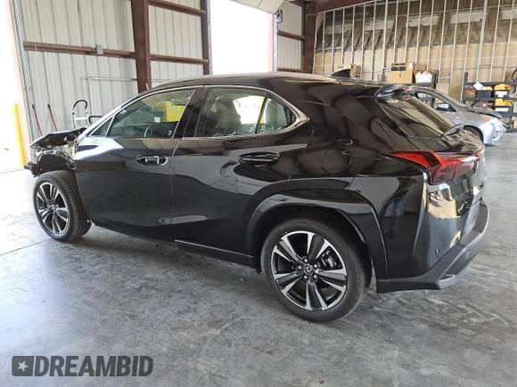 2025 Lexus UX with VIN JTHUCJDH2S2001462, listed as a Copart auction lot 74555134 with 3,457 mi miles and Clean Title. Bid and sale history available at carsss.com. Image 2.