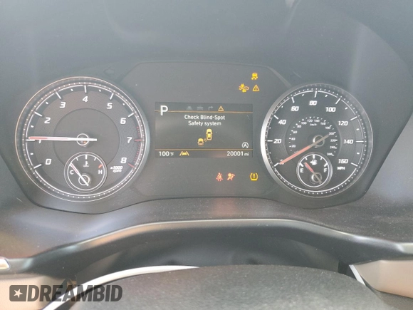 2023 Hyundai Santa Fe SEL with VIN 5NMS24AJ7PH553367, listed as a Copart auction lot 74638794 with 20,001 mi miles and Salvage Title. Bid and sale history available at carsss.com. Image 9.