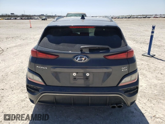 2023 Hyundai Kona N Line with VIN KM8K3CA38PU941480, listed as a Copart auction lot 48387575 with 30,923 mi miles and Salvage Title. Bid and sale history available at carsss.com. Image 6.