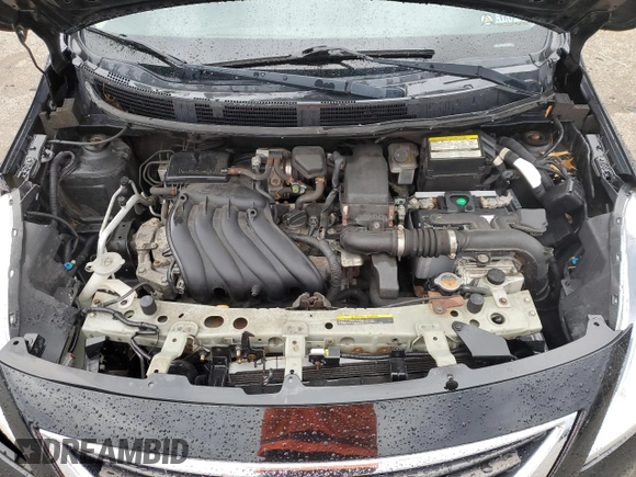 2014 Nissan Versa S with VIN 3N1CN7AP1EL839011, listed as a Copart auction lot 47817415 with 63,059 mi miles and Salvage Title. Bid and sale history available at DreamBid. Image 11.