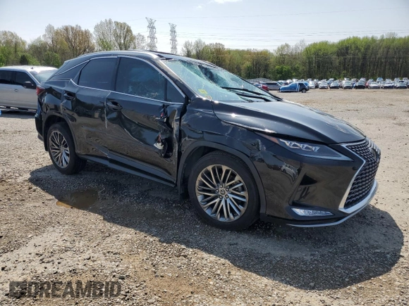 2021 Lexus RX with VIN 2T2JZMAA3MC203819, listed as a Copart auction lot 51278225 with 58,288 mi miles and Salvage Title. Bid and sale history available at carsss.com. Image 4.