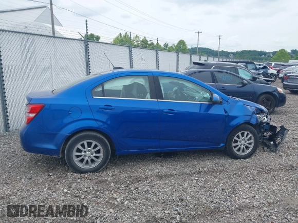 2017 Chevrolet Sonic LT with VIN 1G1JD5SH0H4125523, listed as a IAAI auction lot 41035029 with 158,526 mi miles and . Bid and sale history available at DreamBid. Image 14.