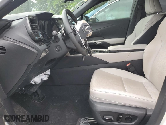 2023 Lexus RX 350 with VIN JTJCHMAA9P2005987, listed as a Copart auction lot 57335515 with 27,538 mi miles and Salvage title. Bid and sale history available at DreamBid. Image 7.