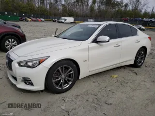 2017 Infiniti Q50 Signature Edition z VIN JN1EV7AR5HM839789, wystawiony jako Copart lot #47394005 z przebiegiem 57 152 mil mil oraz Szkoda całkowita • Salvage title. Historia ofert i sprzedaży dostępna na DreamBid. Obrazek 1.